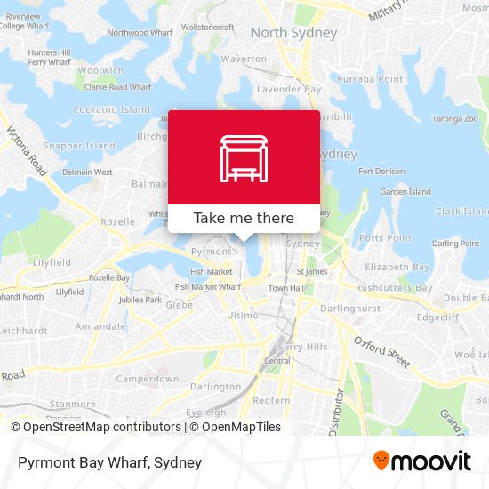 Pyrmont Bay Wharf map