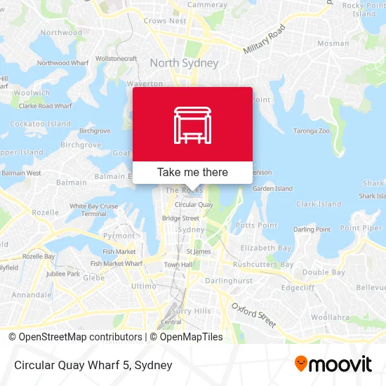 Mapa Circular Quay Wharf 5