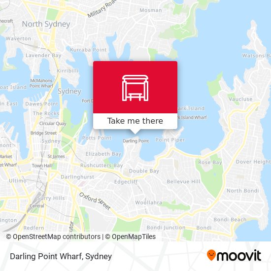 Darling Point Wharf map