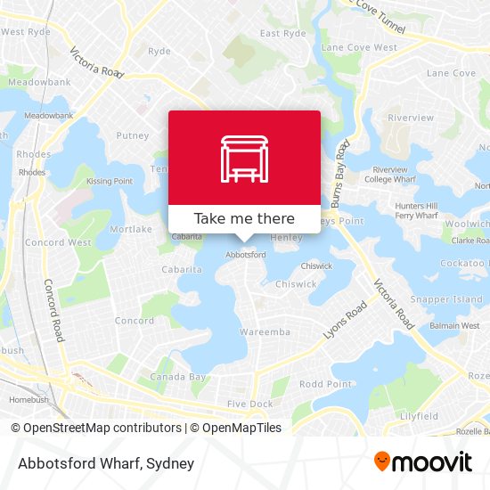 Abbotsford Wharf map