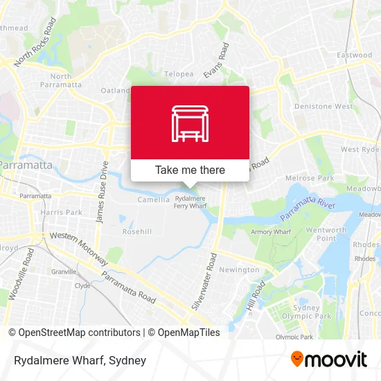 Mapa Rydalmere Wharf