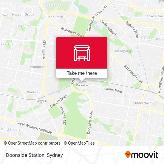 Mapa Doonside Station
