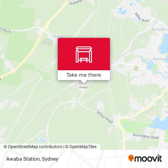 Mapa Awaba Station