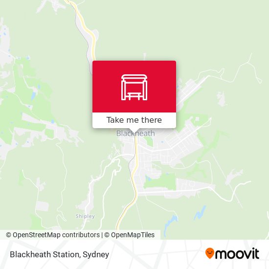 Blackheath Station map