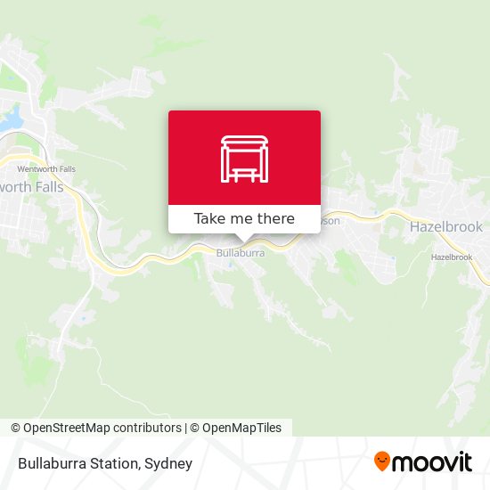 Bullaburra Station map