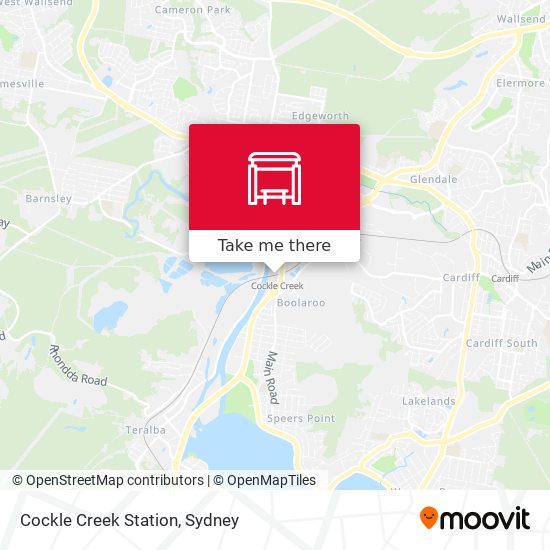 Mapa Cockle Creek Station