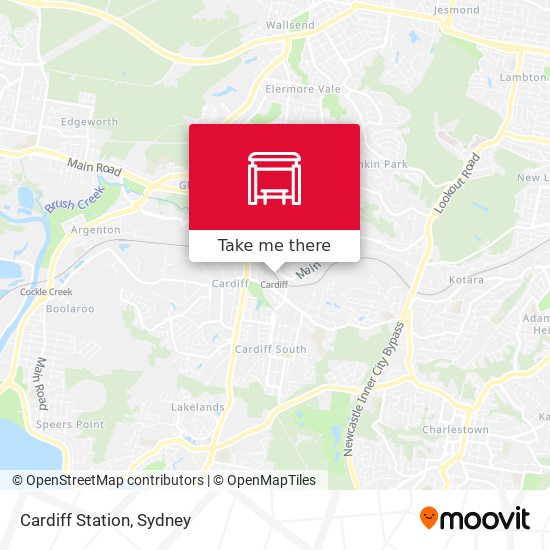 Cardiff Station map