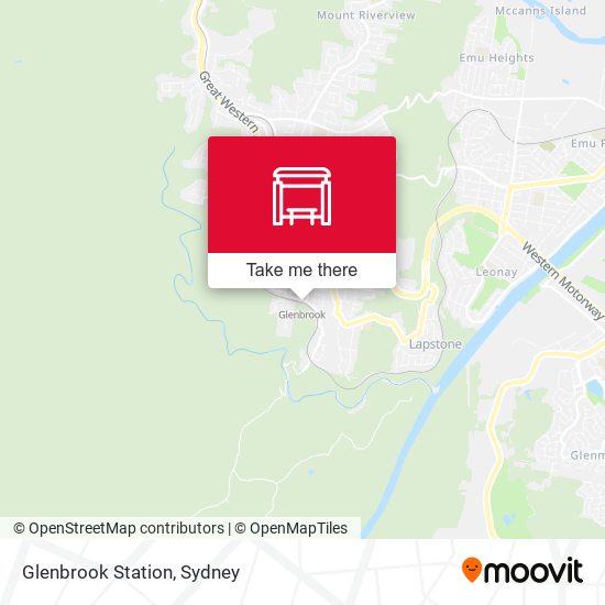 Glenbrook Station map