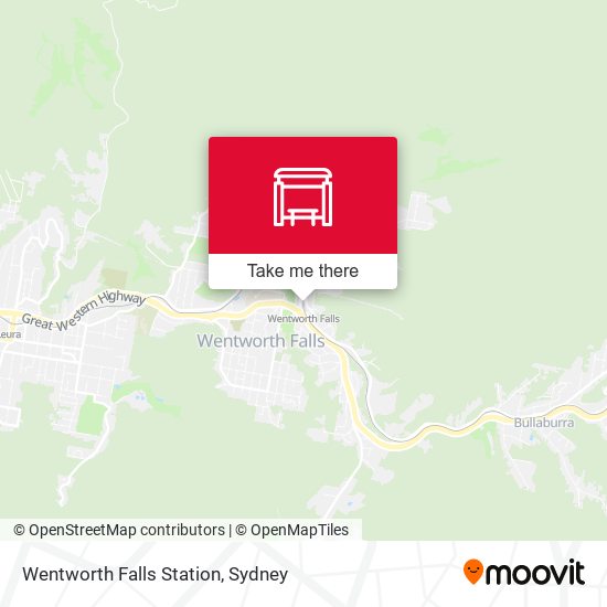 Wentworth Falls Station map