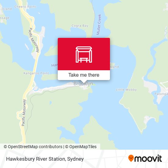 Hawkesbury River Station map