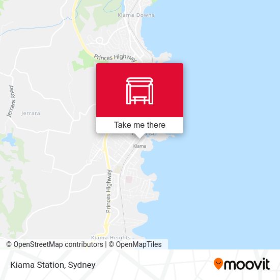 Kiama Station map