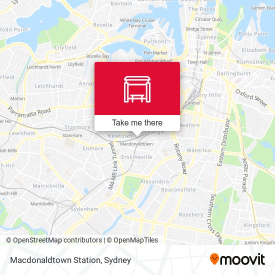 Macdonaldtown Station map