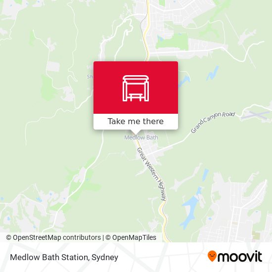 Medlow Bath Station map