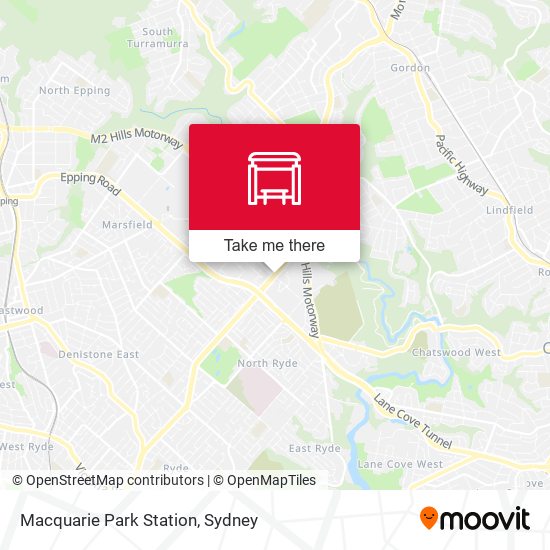 Macquarie Park Station map