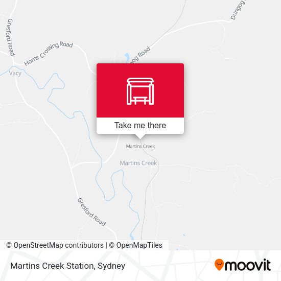 Martins Creek Station map