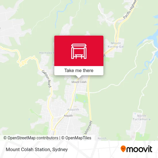 Mapa Mount Colah Station
