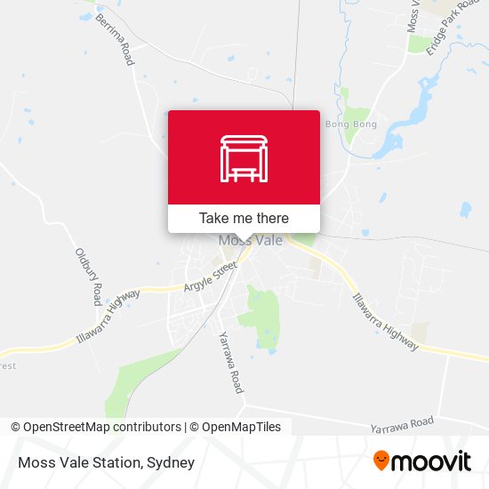 Moss Vale Station map