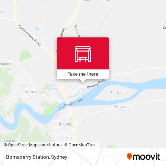 Bomaderry (Nowra) Station map
