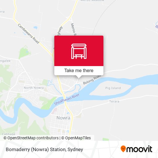 Bomaderry Station map