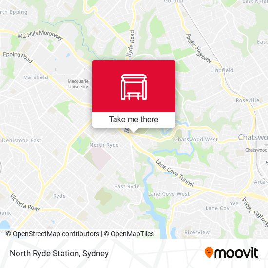 North Ryde Station map