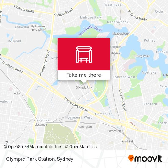 Mapa Olympic Park Station