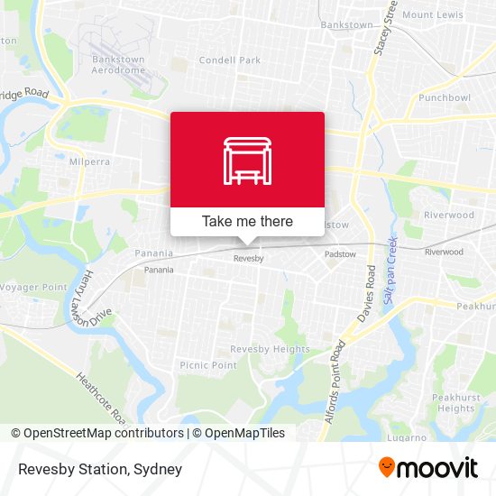 Revesby Station map