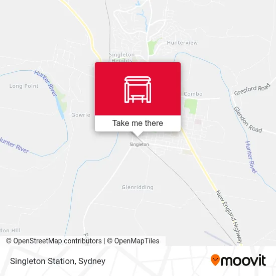 Mapa Singleton Station
