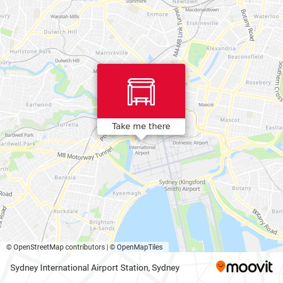Sydney International Airport Station map