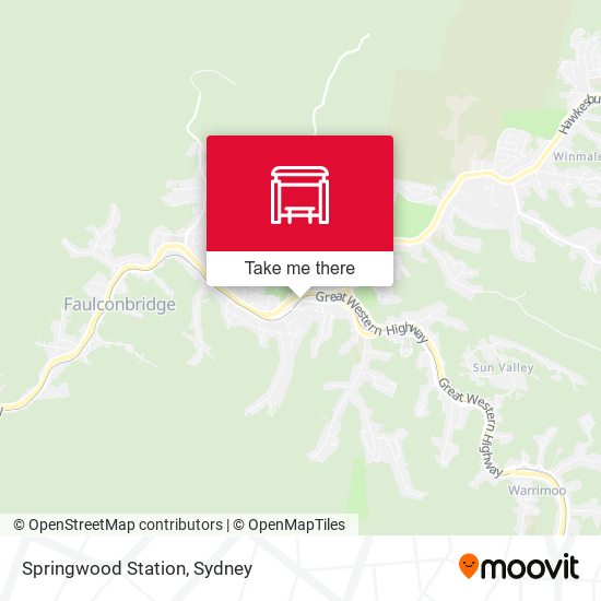 Mapa Springwood Station