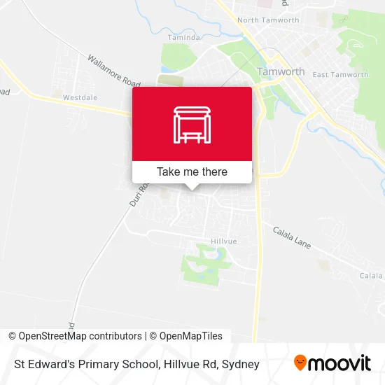 Mapa St Edward's Primary School, Hillvue Rd