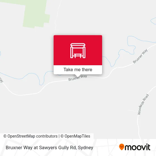 Mapa Bruxner Way at Sawyers Gully Rd