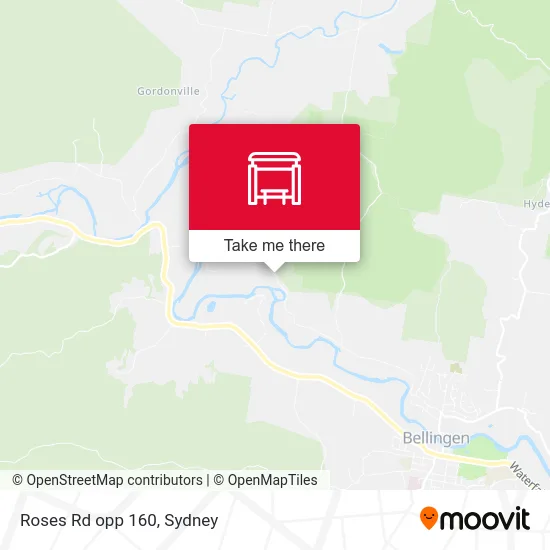 Mapa Roses Rd opp 160