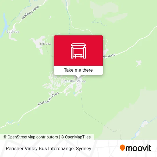 Mapa Perisher Valley Bus Interchange