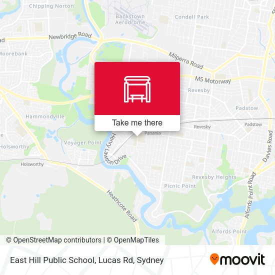 East Hill Public School, Lucas Rd map