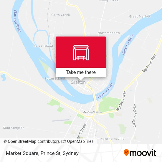 Mapa Market Square, Prince St