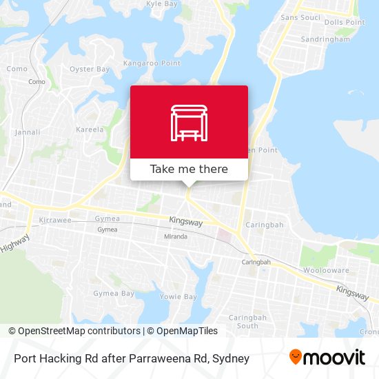 Port Hacking Rd after Parraweena Rd map