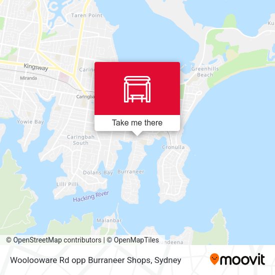 Woolooware Rd opp Burraneer Shops map