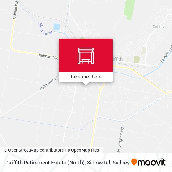 Griffith Retirement Estate (North), Sidlow Rd map