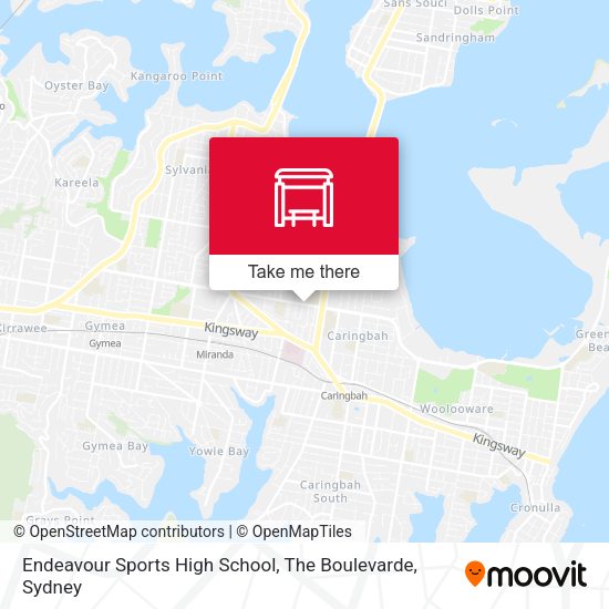 Endeavour Sports High School, The Boulevarde map