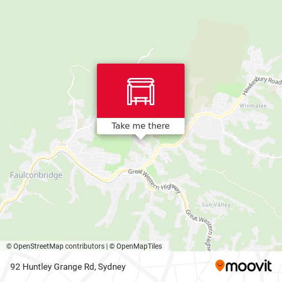 92 Huntley Grange Rd map