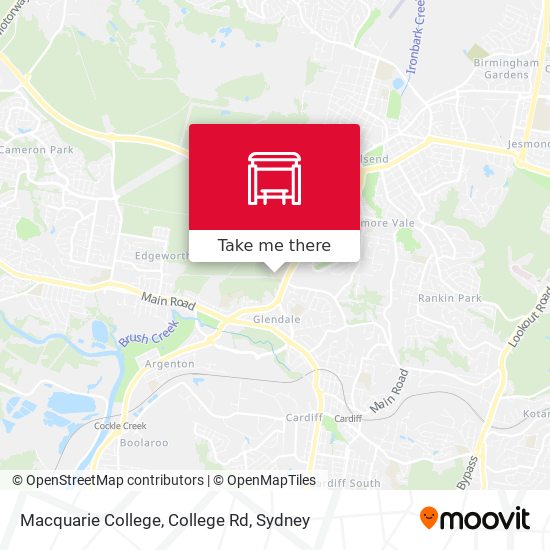 Macquarie College, College Rd map