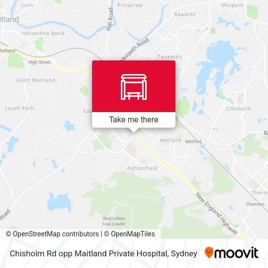 Chisholm Rd opp Maitland Private Hospital map