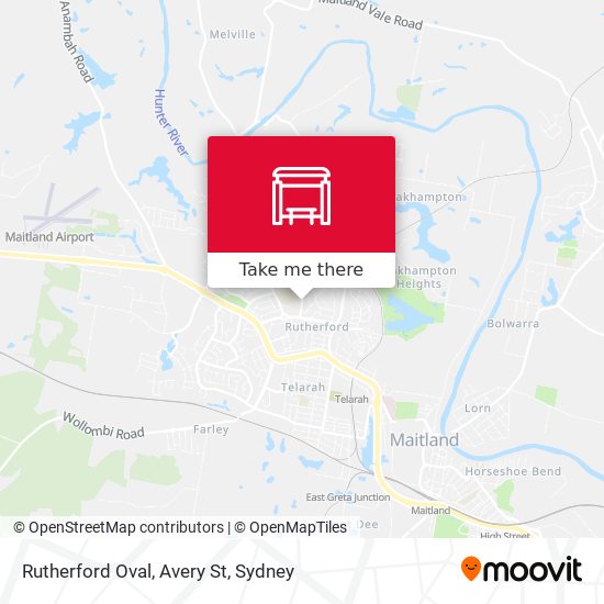 Rutherford Oval, Avery St map
