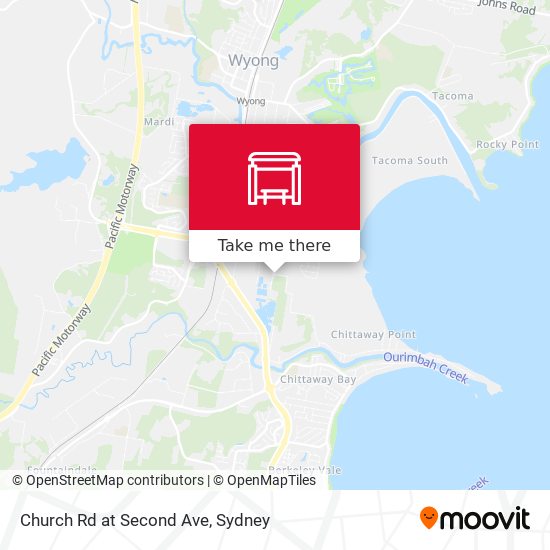 Church Rd at Second Ave map