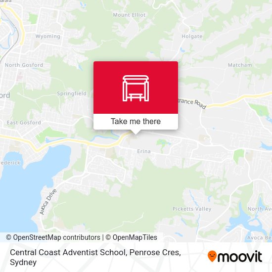 Central Coast Adventist School, Penrose Cres map
