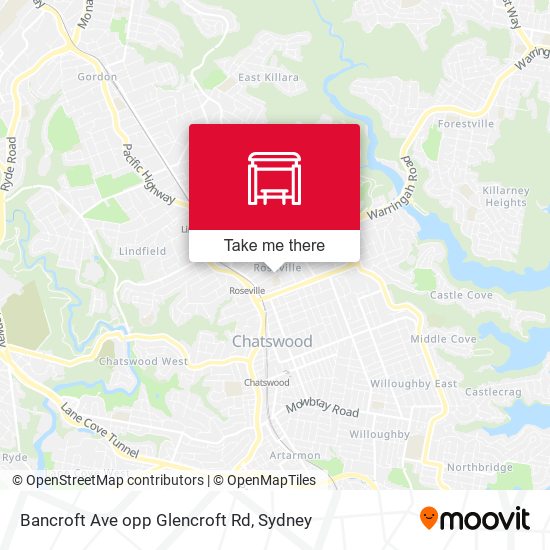 Bancroft Ave opp Glencroft Rd map
