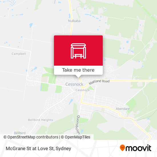 McGrane St at Love St map