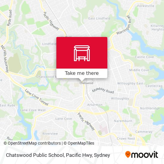 Chatswood Public School, Pacific Hwy map
