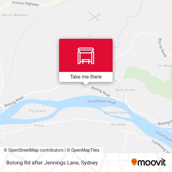 Bolong Rd after Jennings Lane map