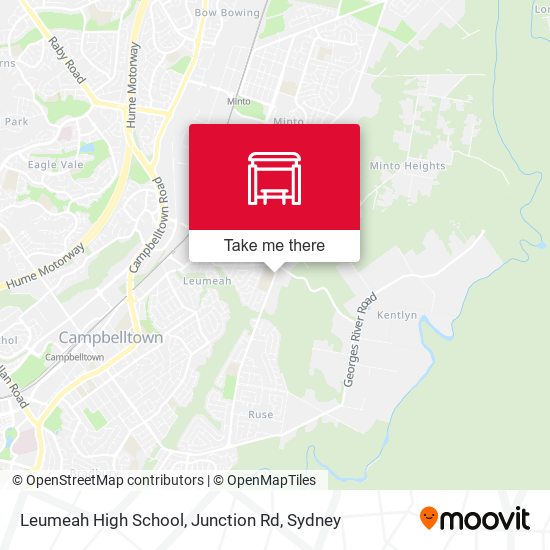 Mapa Leumeah High School, Junction Rd